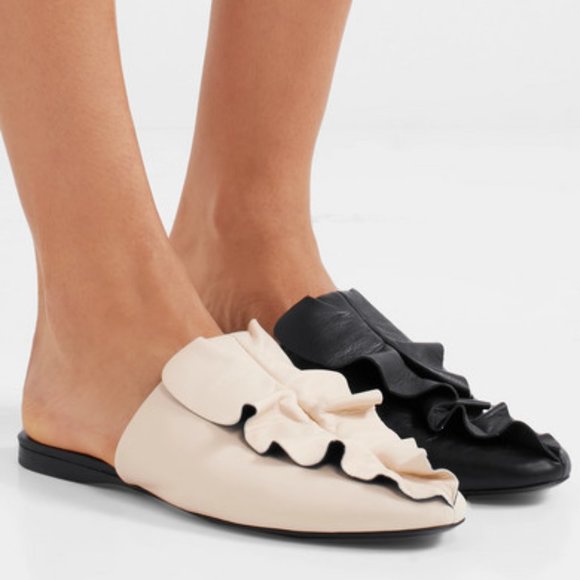 [Mercedes Castillo] Ginevra ruffled two-tone slide - Picture 2 of 7